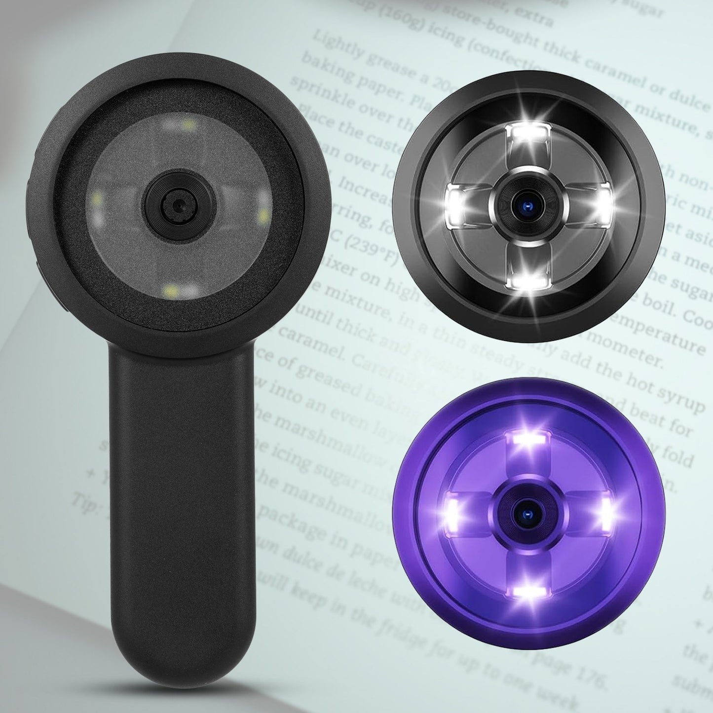 Digital Magnifier 100X with 2.0 IPS Screen & Dual Light - Windows Compatible