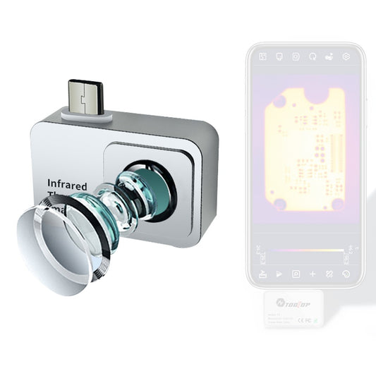 Compact Mobile Thermal Imager -15℃ to 600℃, Multi-Mode Temperature Detection, 6 Color Palettes