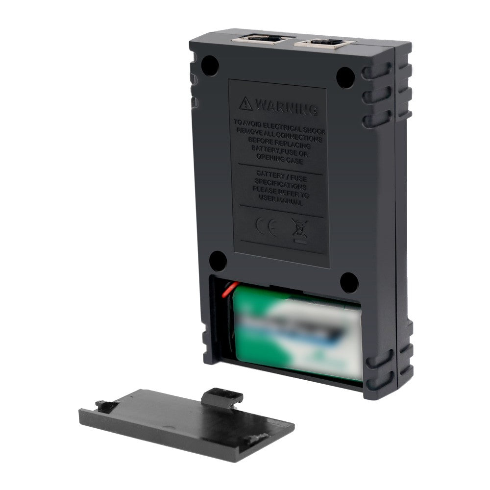 ET605 Cable Tester with POE, Polarity Check, 60V Withstand Voltage, Low Battery Indicator, Auto Power Off