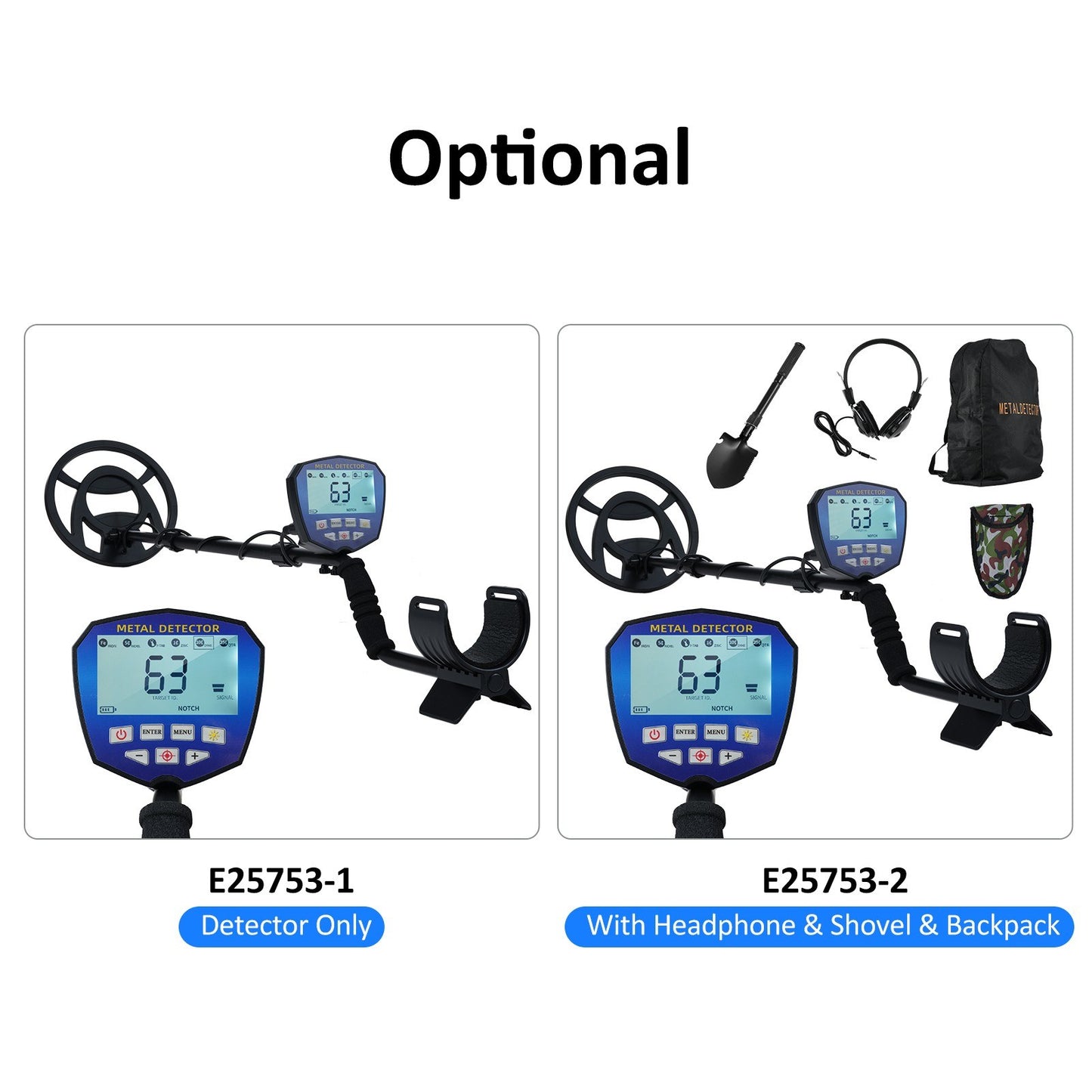 Professional Metal Detector for Adults with LCD Display, High Accuracy Waterproof Coil, 3 Modes Adjustable for Gold and Silver Treasure Hunting