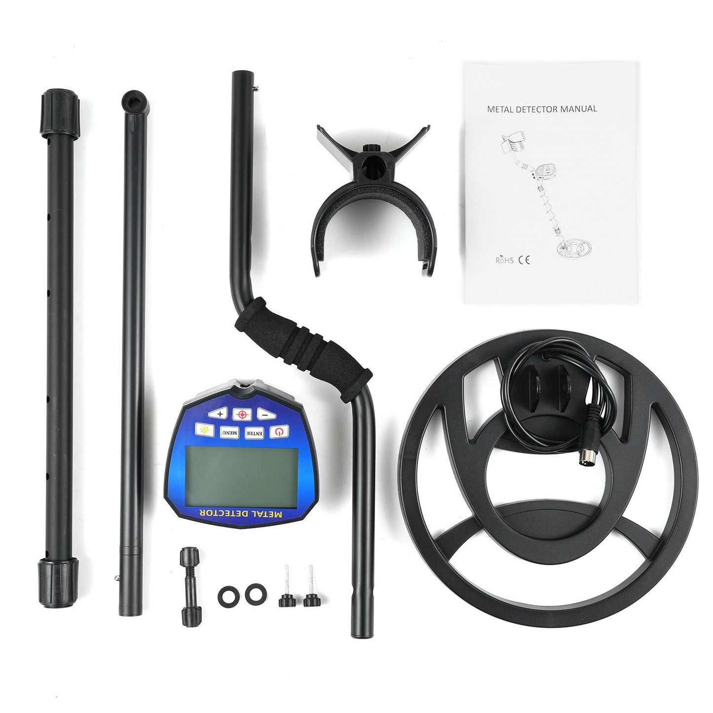 Professional Metal Detector for Adults with LCD Display, High Accuracy Waterproof Coil, 3 Modes Adjustable for Gold and Silver Treasure Hunting