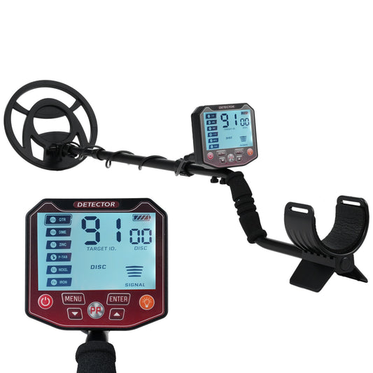 Professional Metal Detector for Adults - High Accuracy Gold Finder with LCD Display, 5 Modes, 10-Inch