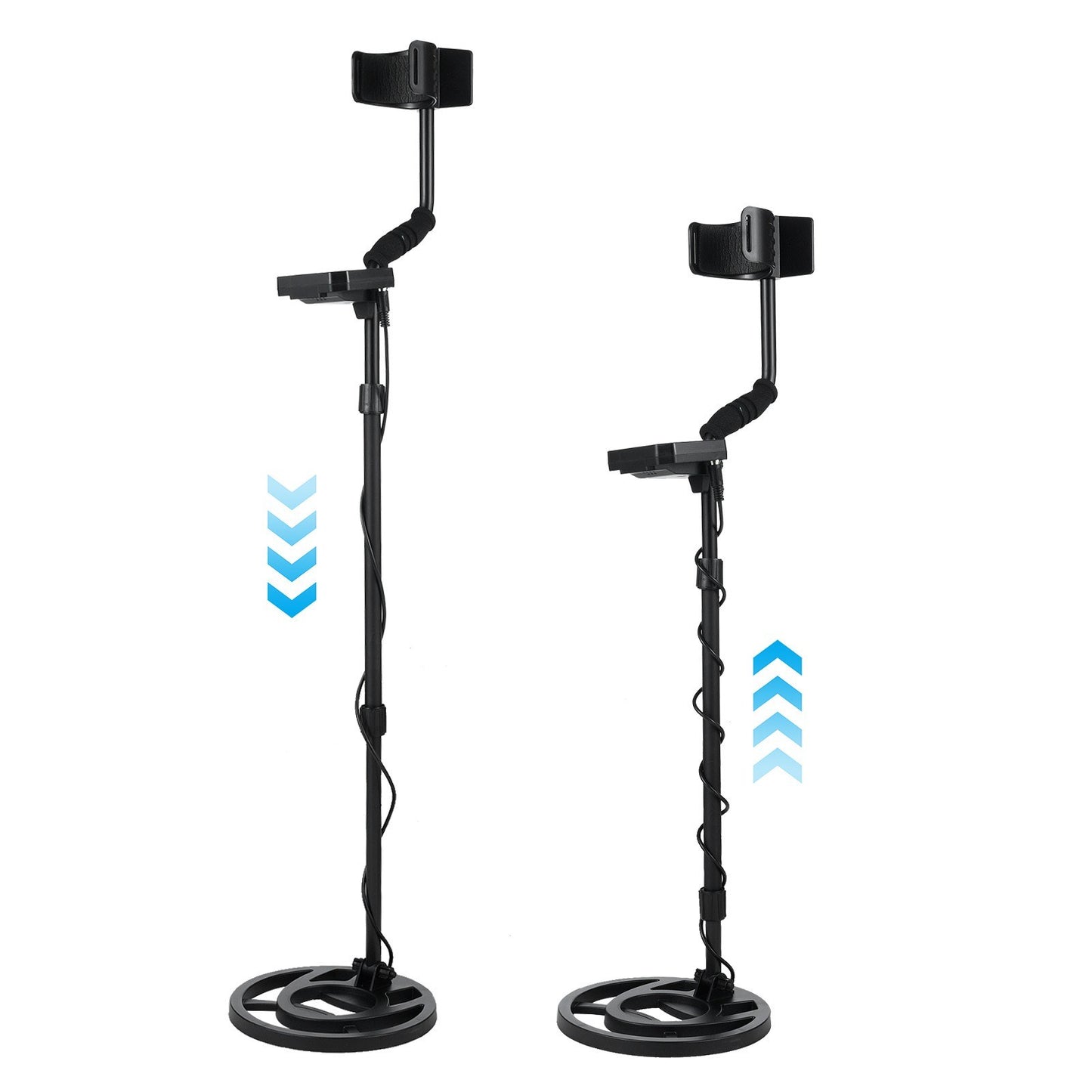 Professional Metal Detector for Adults - High Accuracy Gold Finder with LCD Display, 5 Modes, 10-Inch