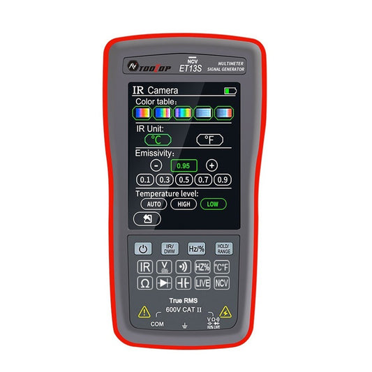 2-in-1 Thermal Imaging Multimeter, 192x192 IR Resolution, 10,000 Counts, 2.8 Touchscreen, -20℃ to 550℃ Temperature Range