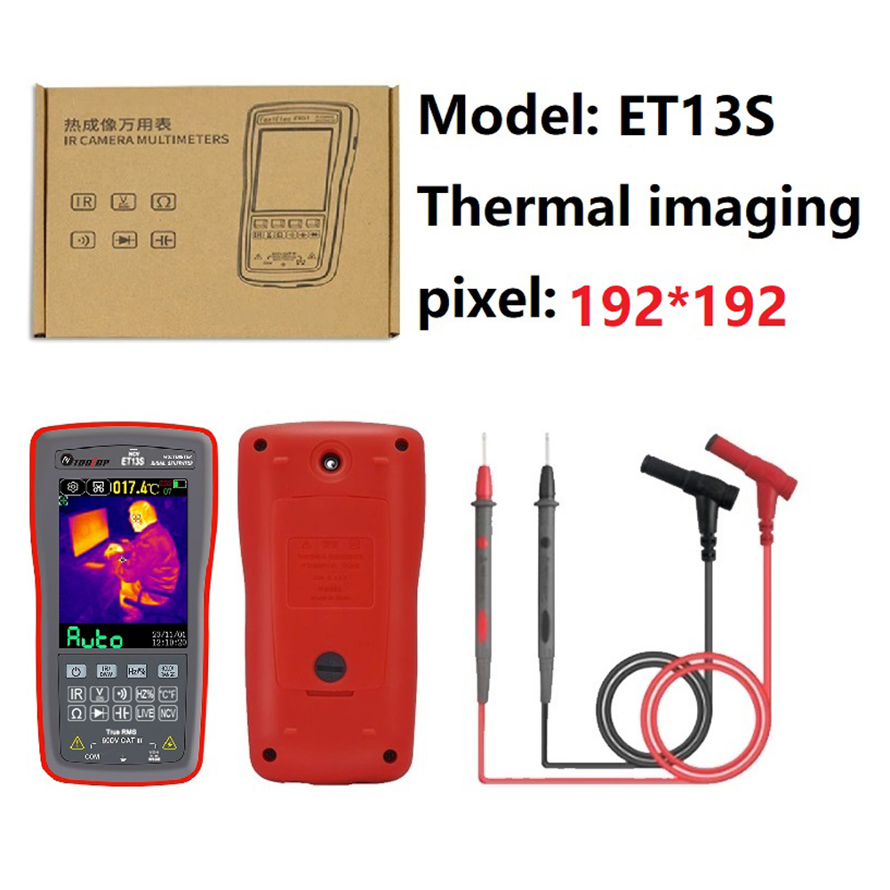 2-in-1 Thermal Imaging Multimeter, 192x192 IR Resolution, 10,000 Counts, 2.8 Touchscreen, -20℃ to 550℃ Temperature Range