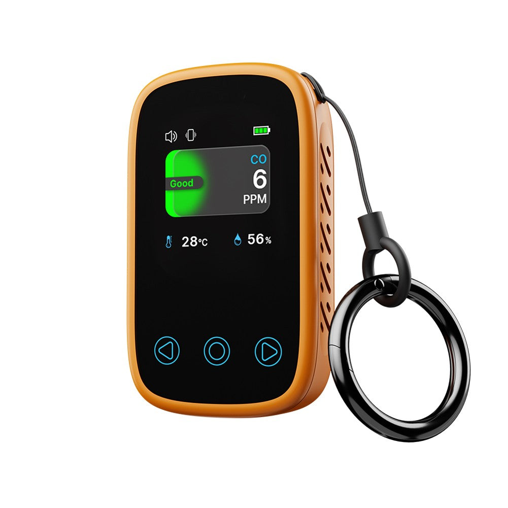 3-in-1 Air Quality Monitor: CO2 NDIR Sensor, Temperature & Humidity Detector with Auto-Brightness Adjustable TFT LCD Display & Calibration Features