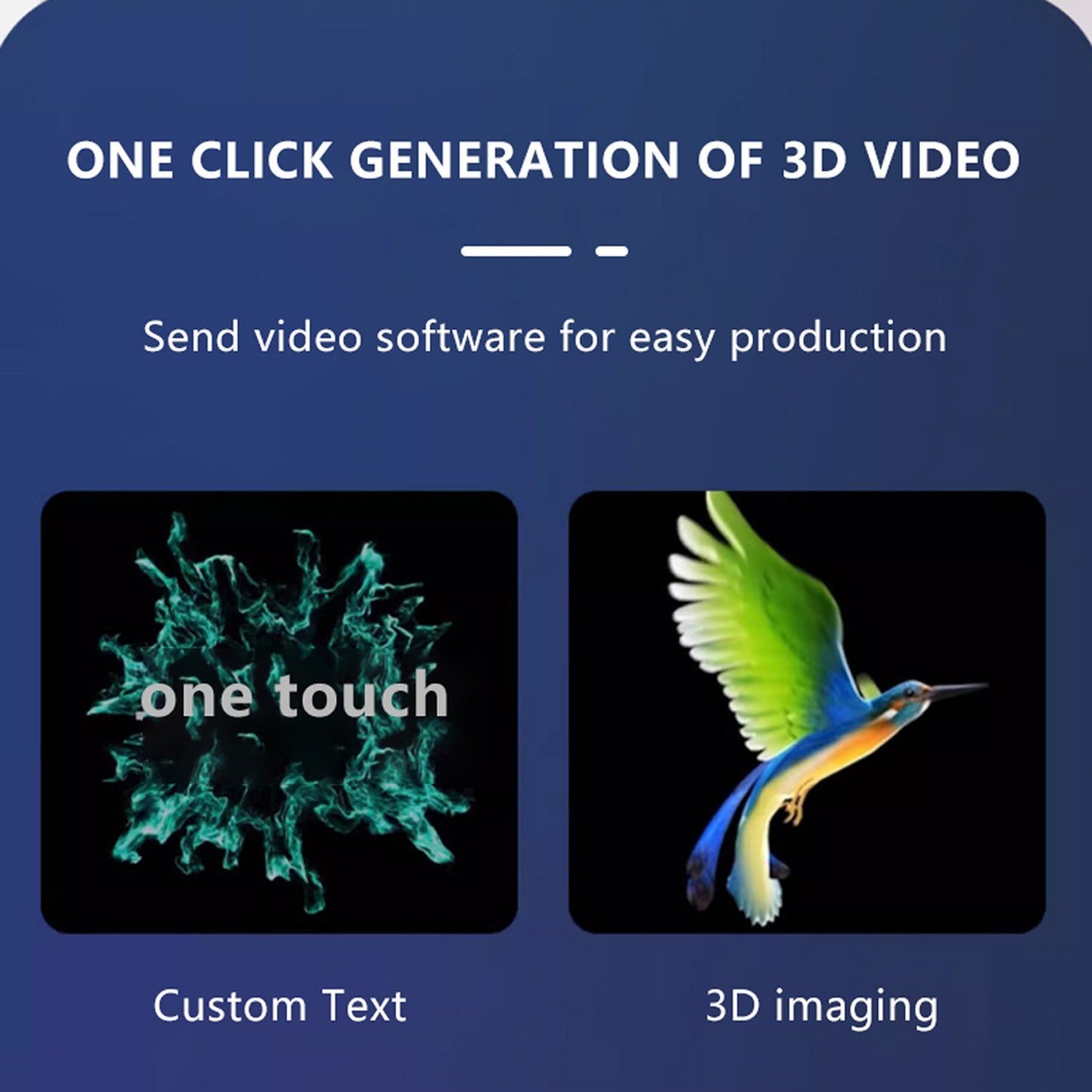 420mm Ultra-Thin 3D Holographic Projector with Mobile App & Text Features