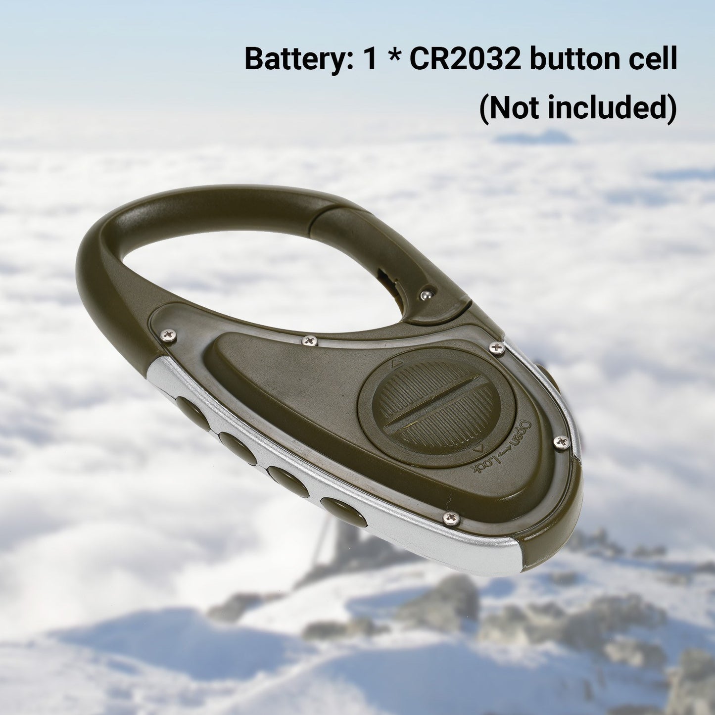 Digital Altitude Monitor: Multifunctional Barometer, Altimeter & Thermometer with Backlight for Climbing, Camping & Sports