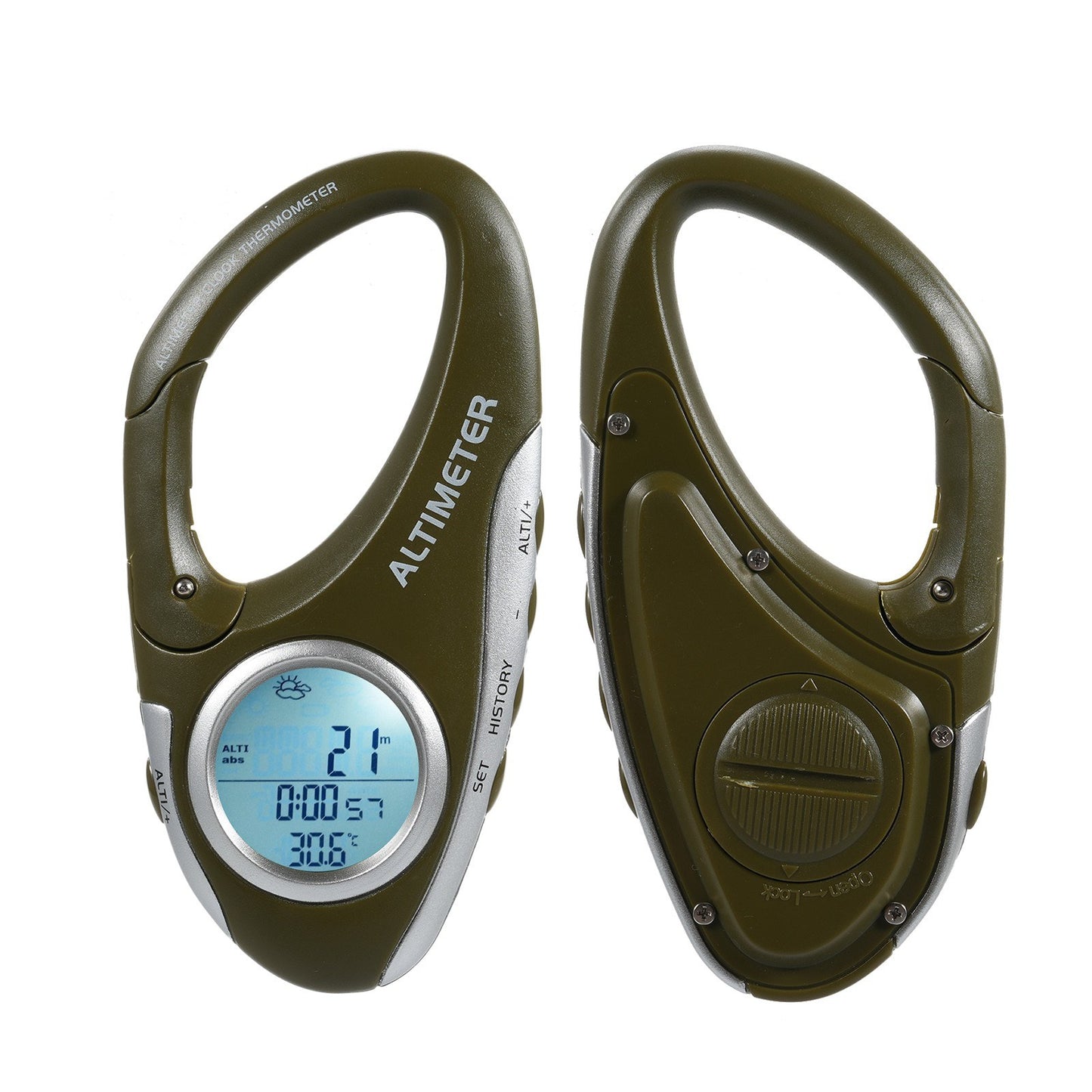 Digital Altitude Monitor: Multifunctional Barometer, Altimeter & Thermometer with Backlight for Climbing, Camping & Sports
