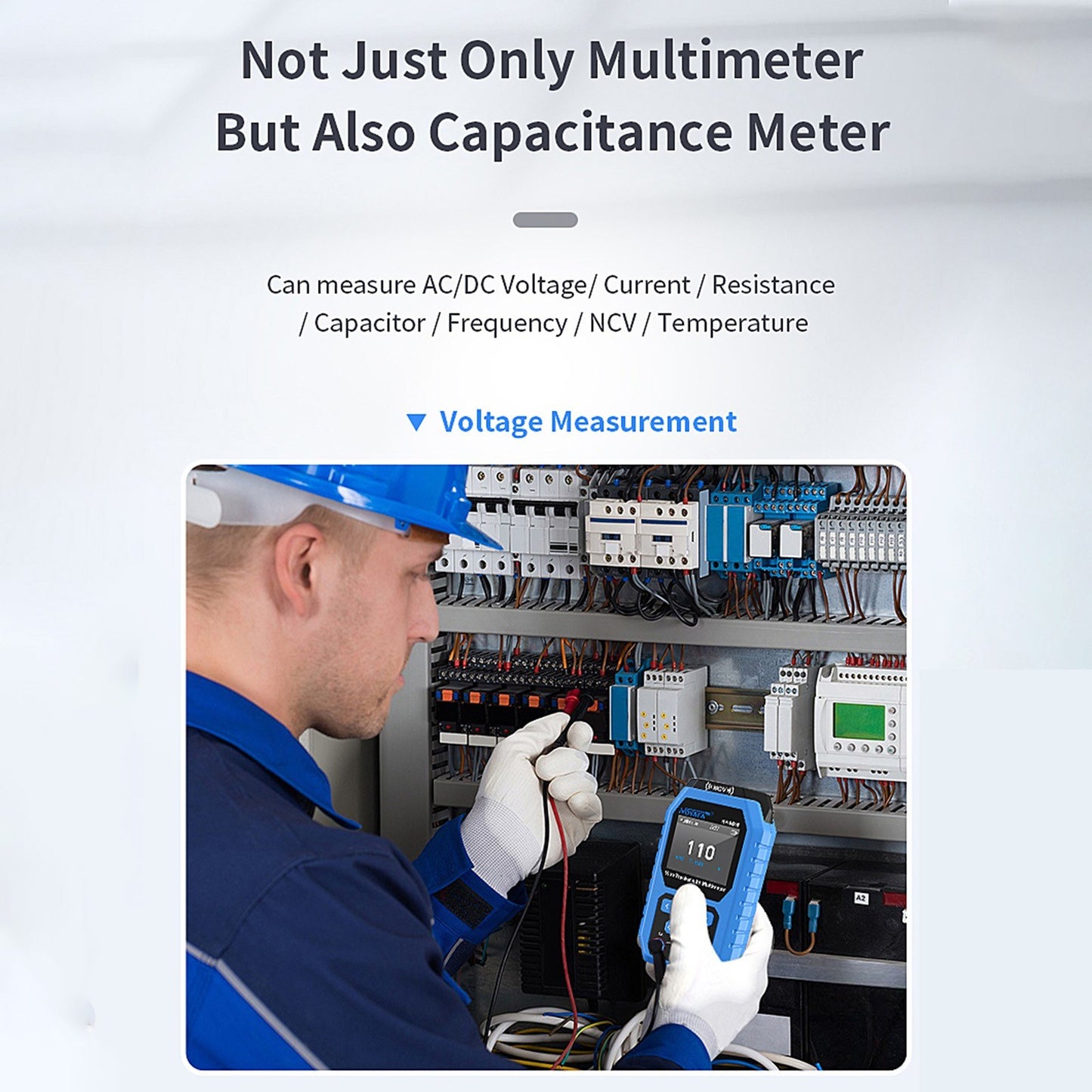 Noyafa Multifunctional Network Cable Tester & Tracker with Multimeter, Port Flashing, NCV, POE, AC/DC Voltmeter, Anti-Jamming Probe