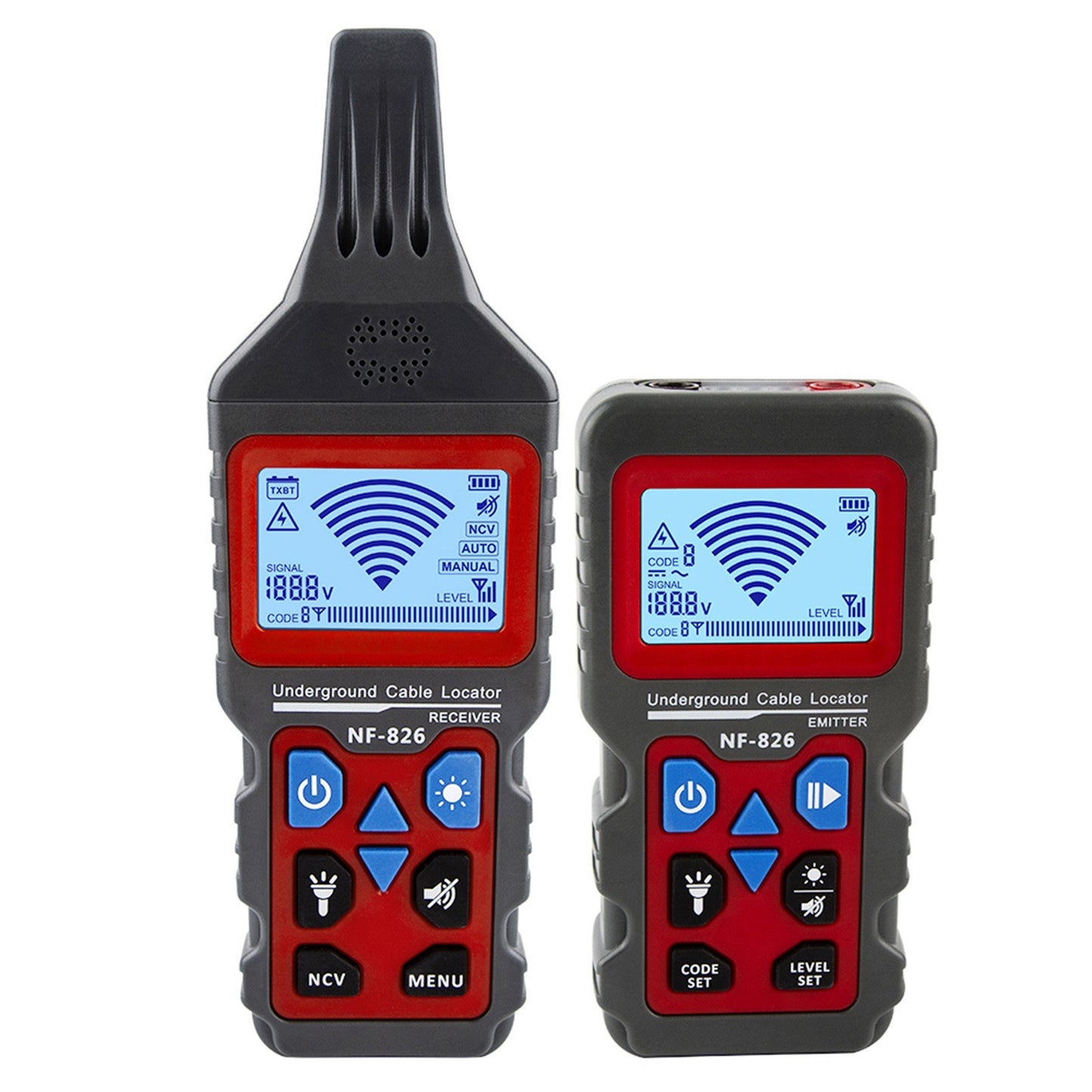 NOYAFA NF-826 Rechargeable Underground Cable & Wire Locator with Fault Finder