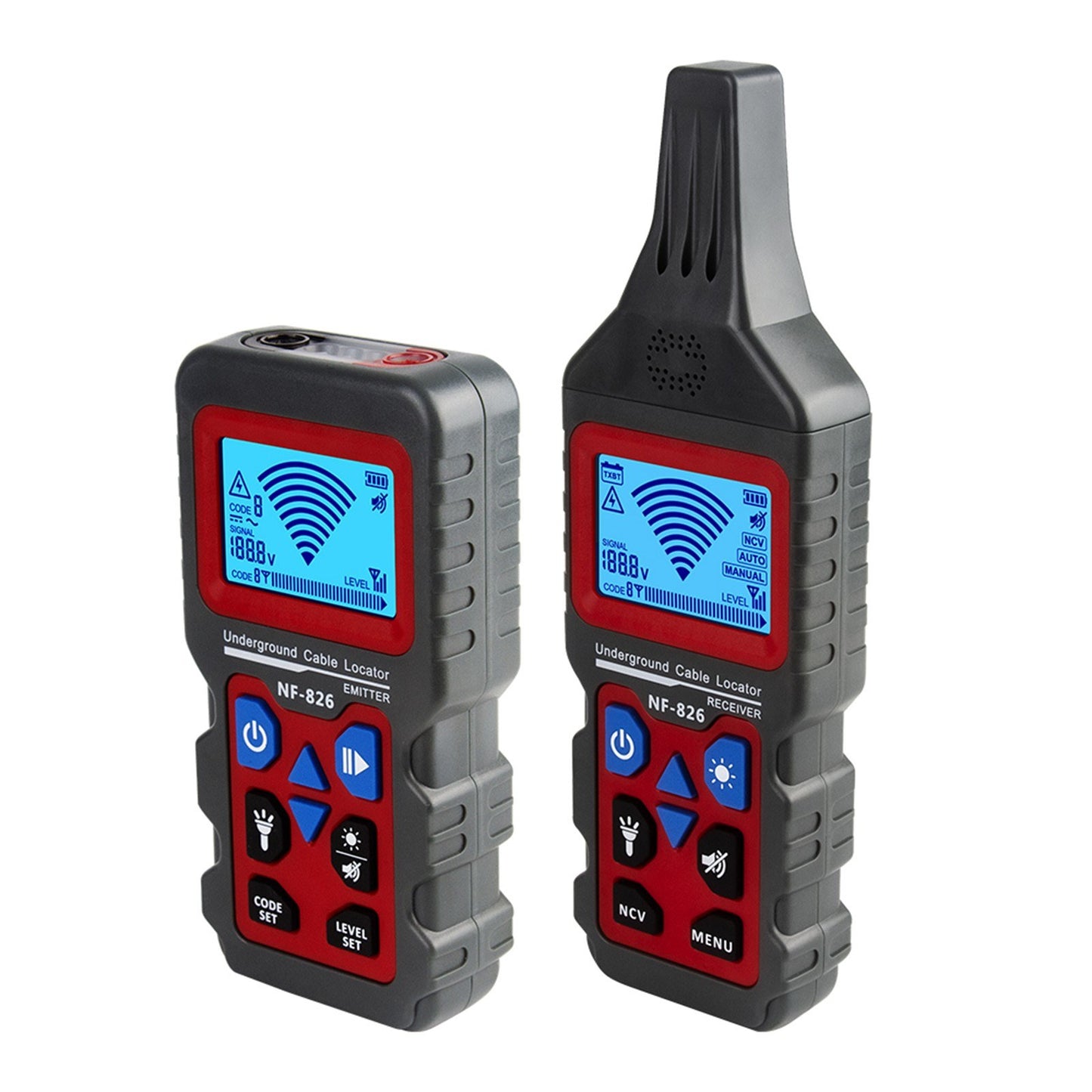 NOYAFA NF-826 Rechargeable Underground Cable & Wire Locator with Fault Finder