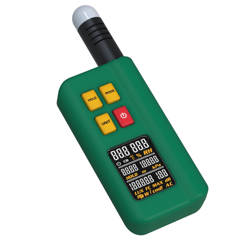 BSIDE GX1 Multifunction Tester: 4-in-1 Temperature, Humidity, Light, Noise & Altitude with Decibel A&C Weighted Functions