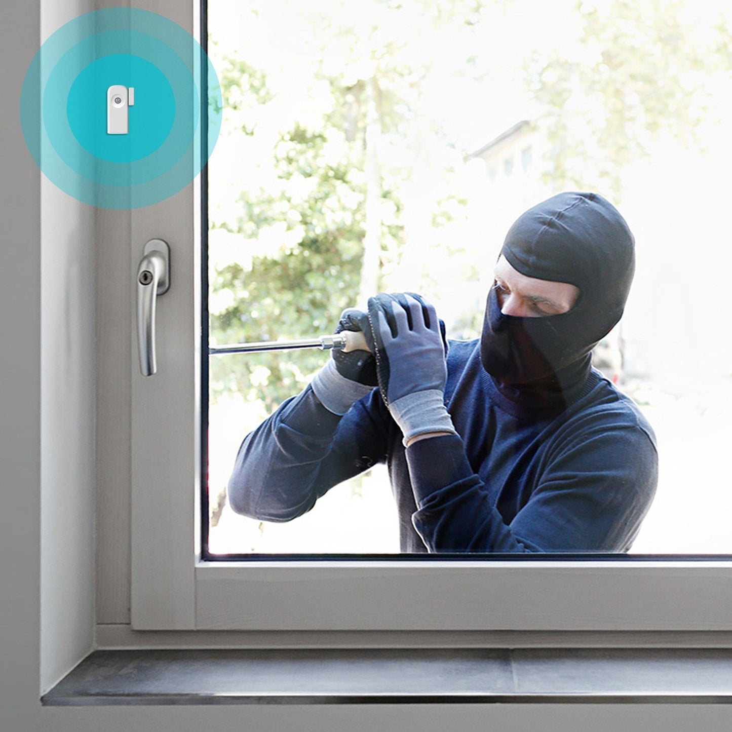 Smart Home Security Sensor: Tuya WiFi Door/Window with PIR Motion, App Alerts & Intelligent Linkage