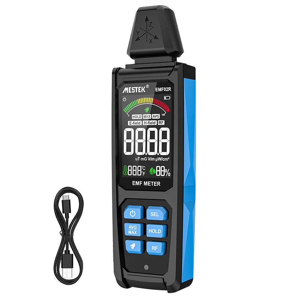 VA Color Screen EMF Meter: Detects Magnetic Fields, Radio Frequencies, Electric Fields