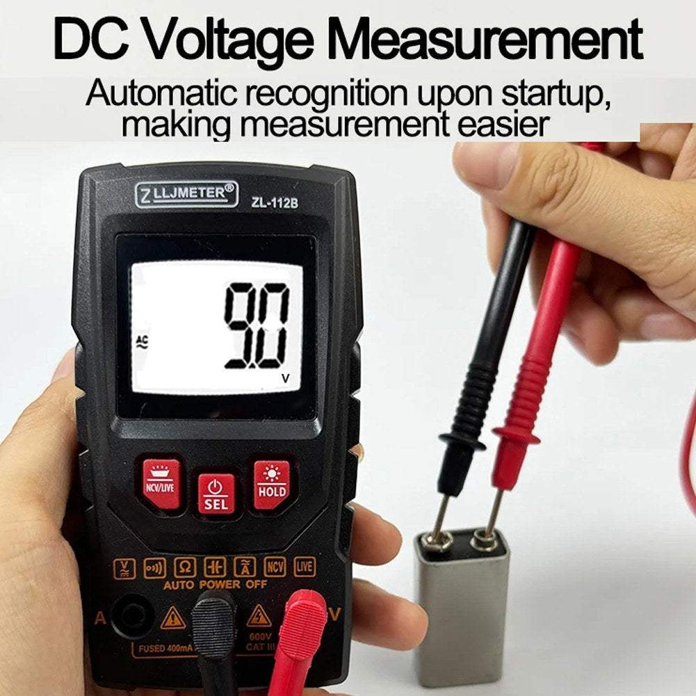 Professional Digital Multimeter with Color Display & NCV Tester – Handheld Voltage, Current, Capacitance, Resistance, Diode Meter with Flashlight & Auto Shutdown