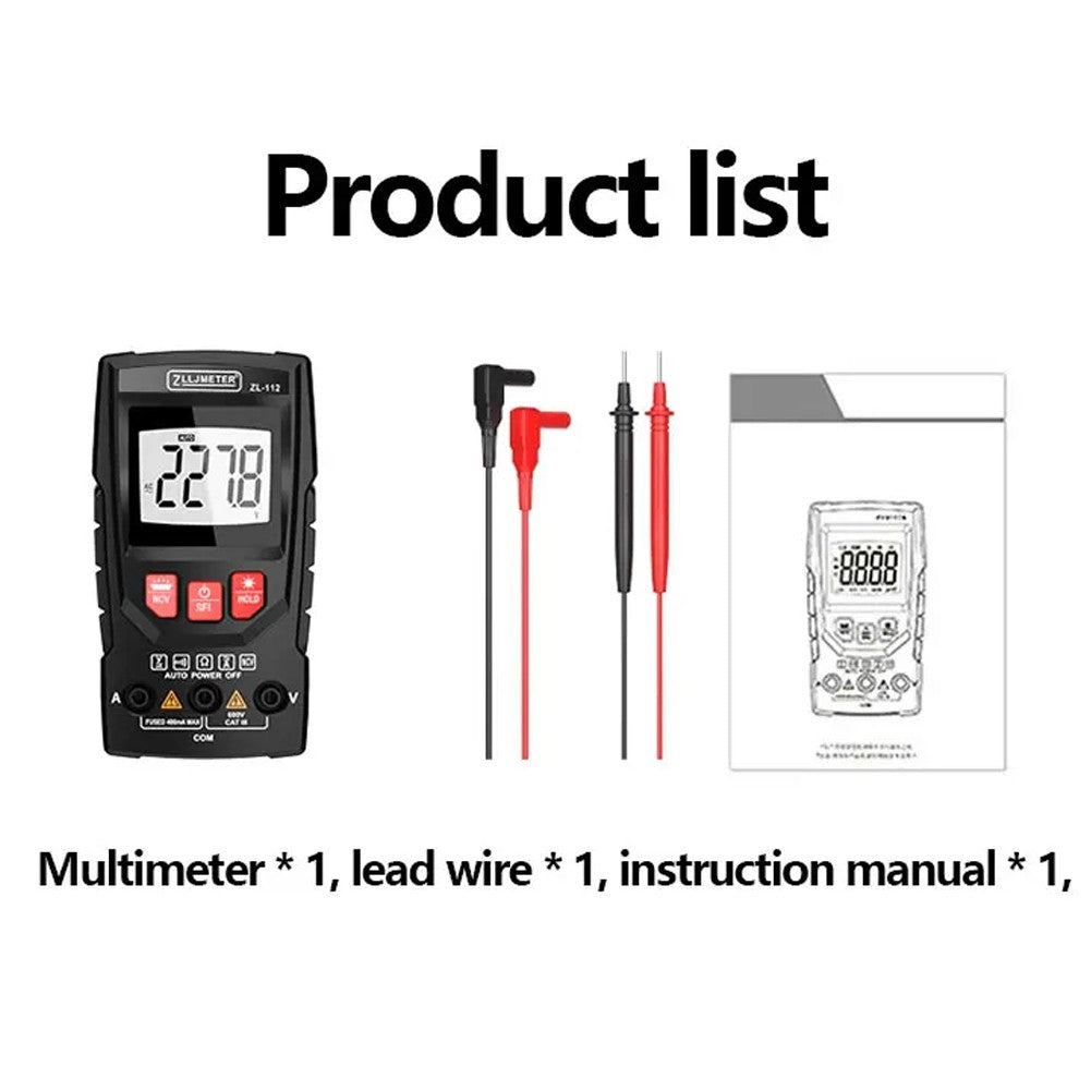 Professional Digital Multimeter with Color Display & NCV Tester – Handheld Voltage, Current, Capacitance, Resistance, Diode Meter with Flashlight & Auto Shutdown