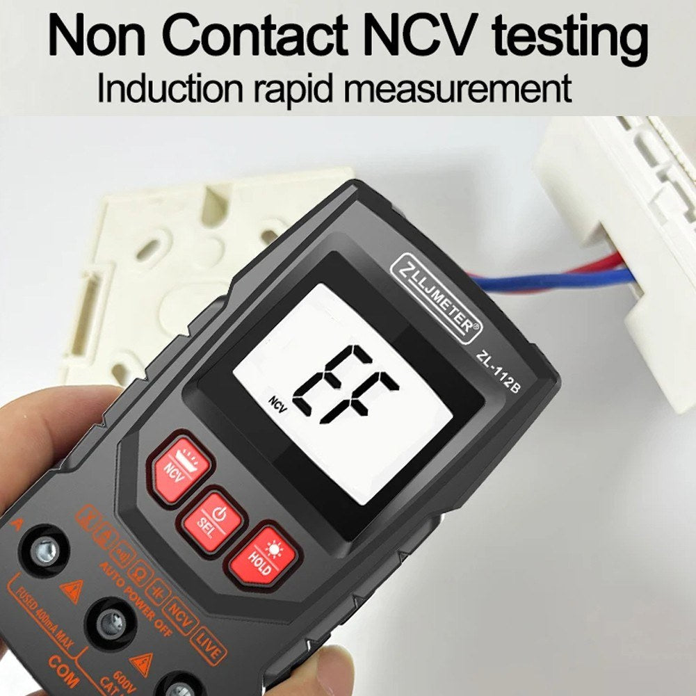 Professional Digital Multimeter with Color Display & NCV Tester – Handheld Voltage, Current, Capacitance, Resistance, Diode Meter with Flashlight & Auto Shutdown