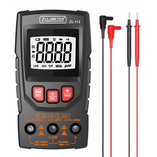 Professional Digital Multimeter with Color Display & NCV Tester – Handheld Voltage, Current, Capacitance, Resistance, Diode Meter with Flashlight & Auto Shutdown