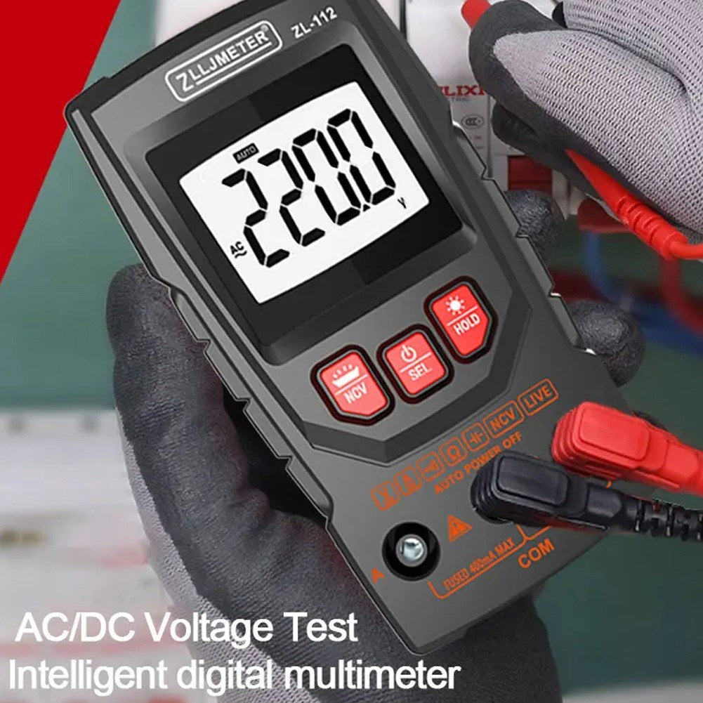 Professional Digital Multimeter with Color Display & NCV Tester – Handheld Voltage, Current, Capacitance, Resistance, Diode Meter with Flashlight & Auto Shutdown