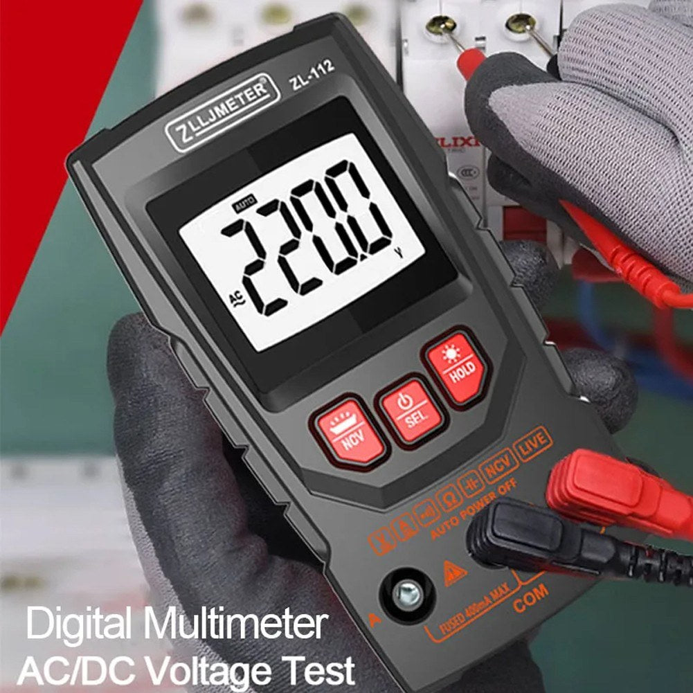 Professional Digital Multimeter with Color Display & NCV Tester – Handheld Voltage, Current, Capacitance, Resistance, Diode Meter with Flashlight & Auto Shutdown