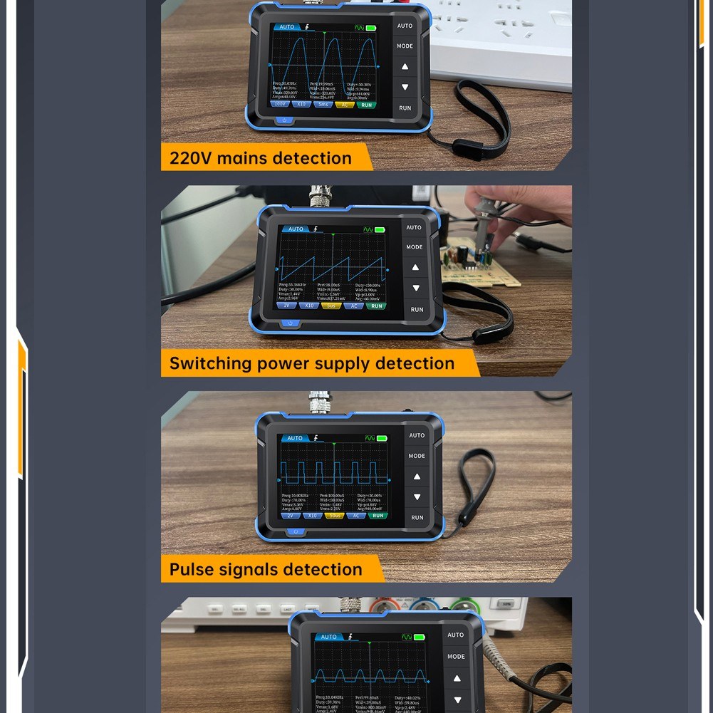 FNIRSI 2.8 Digital Oscilloscope & Signal Generator - 1M Bandwidth, 5MS/s Sampling, Handheld High-Config Oscope Meter