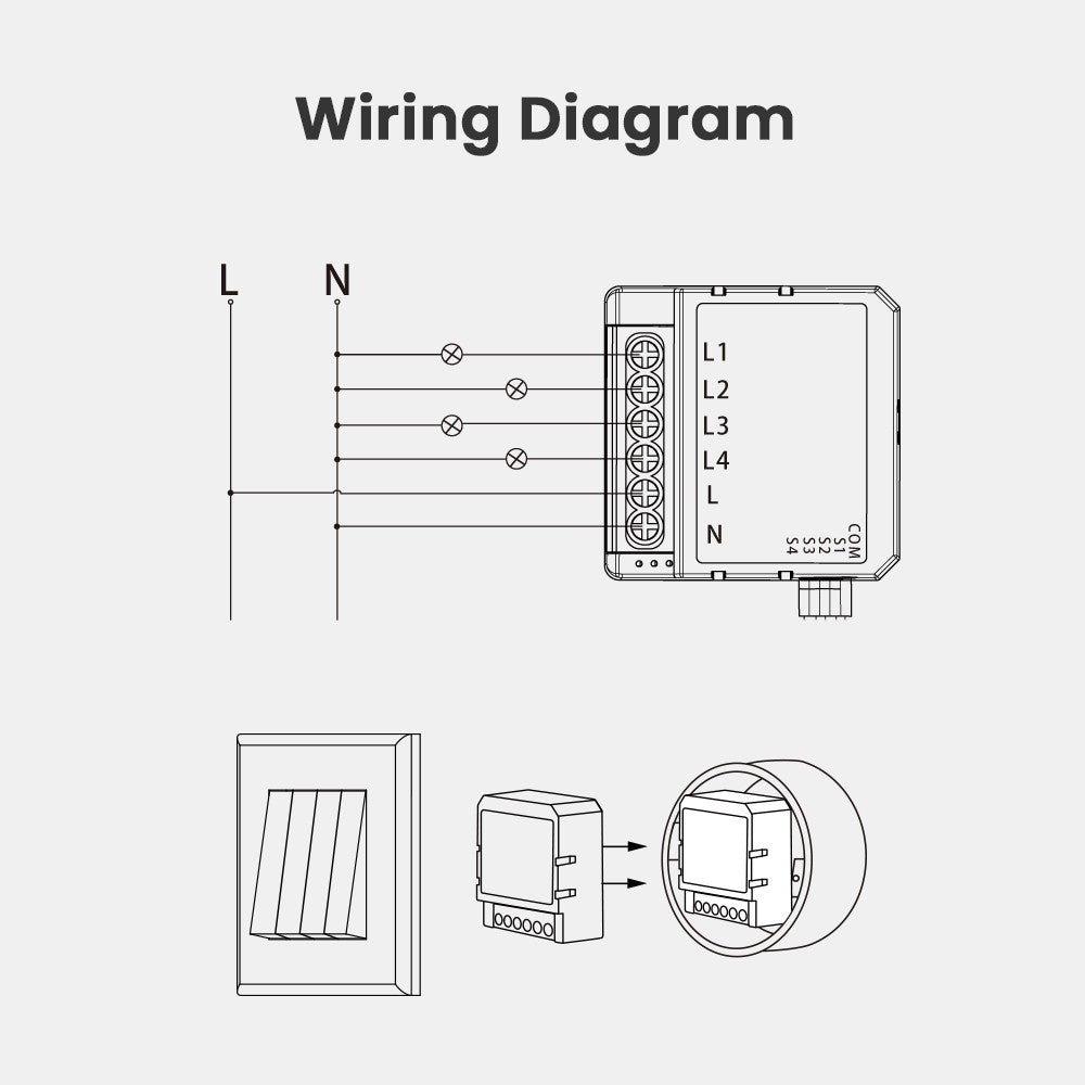 Smart WiFi Curtain Switch Module, App & Voice Control, Compatible with Google Home & Amazon Alexa