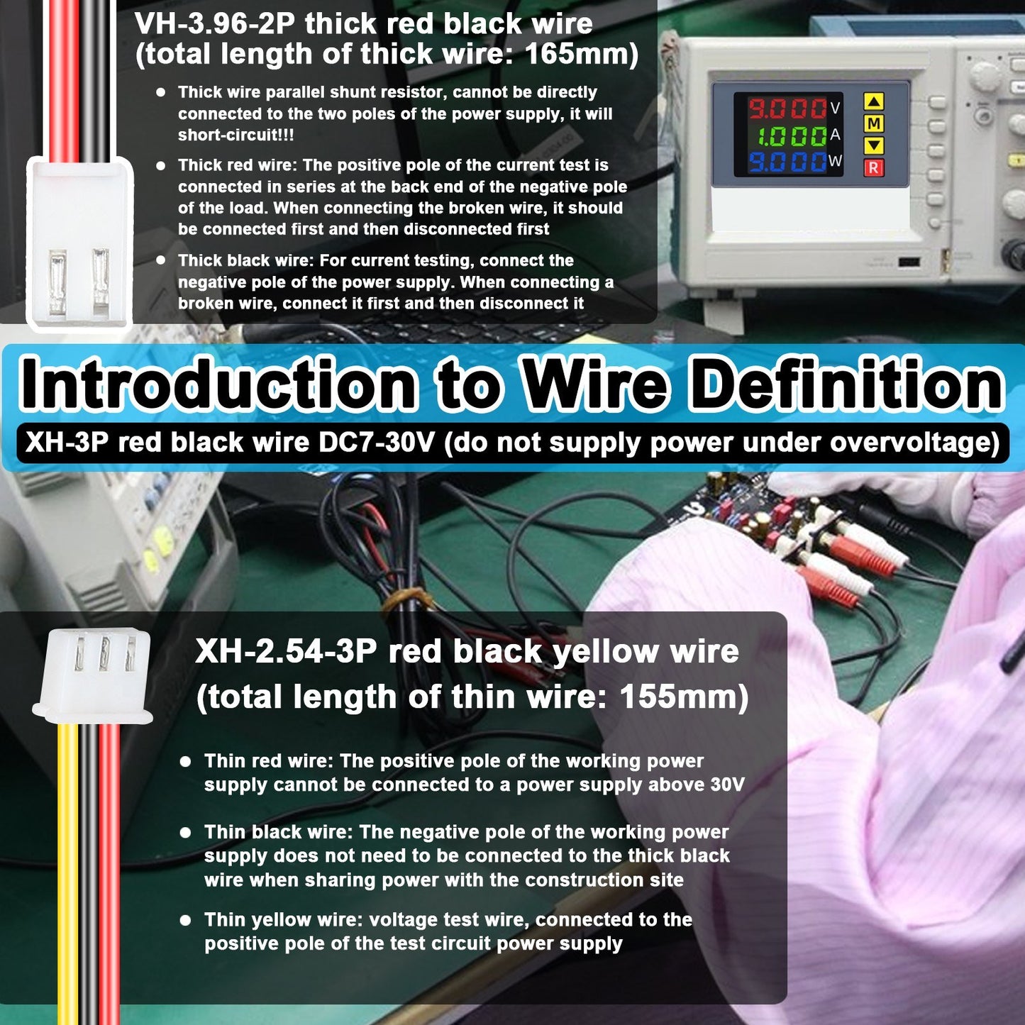 BM730 3-in-1 Digital Voltage Current Power Meter with Buzzer & Alarm Function