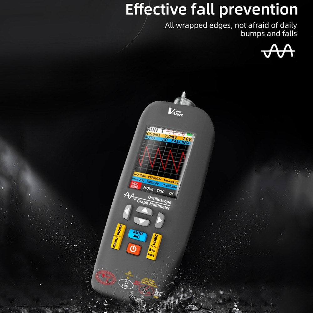 Handheld 3-in-1 Oscilloscope Multimeter Test Pen, 2.8 TFT Display, 10MHz Bandwidth, Data Storage - Ideal for DIY and Electronics Testing