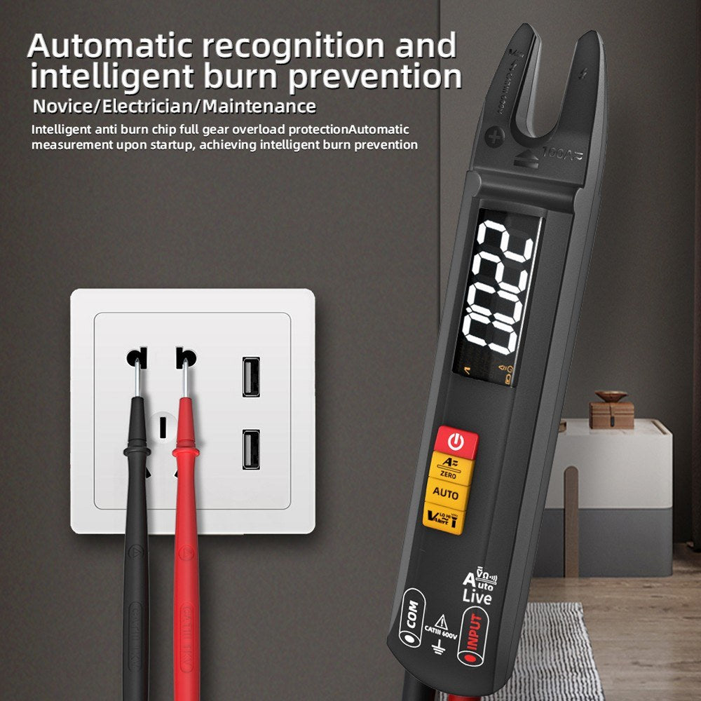 4000 Count Digital Clamp Multimeter AC/DC Voltmeter Ammeter, NCV Tester with V-alert, Sensitivity Adjustment, Flashlight