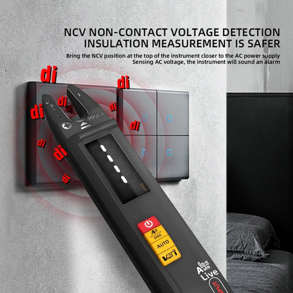 4000 Count Digital Clamp Multimeter AC/DC Voltmeter Ammeter, NCV Tester with V-alert, Sensitivity Adjustment, Flashlight