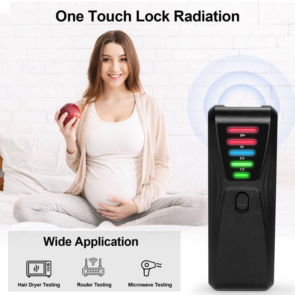 Handheld EMF Meter: Portable Electromagnetic Radiation Detector with 5 LED for Home Appliances