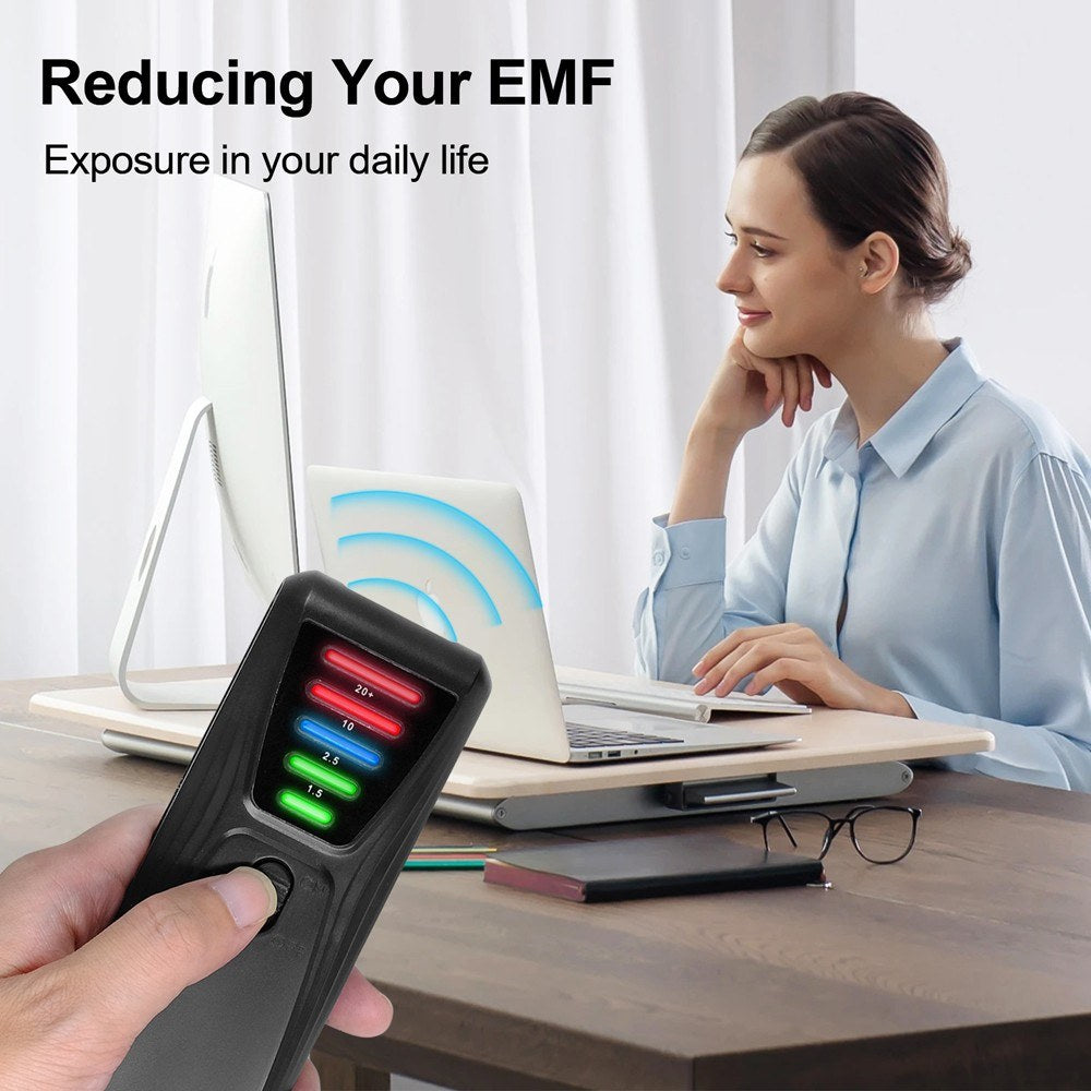 Handheld EMF Meter: Portable Electromagnetic Radiation Detector with 5 LED for Home Appliances
