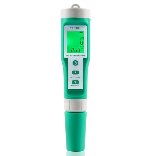 10-in-1 Digital Water Quality Tester: PH, EC, TDS, ORP, H2, Fertility, Salinity, S.G, MΩ, Temperature for Aquariums