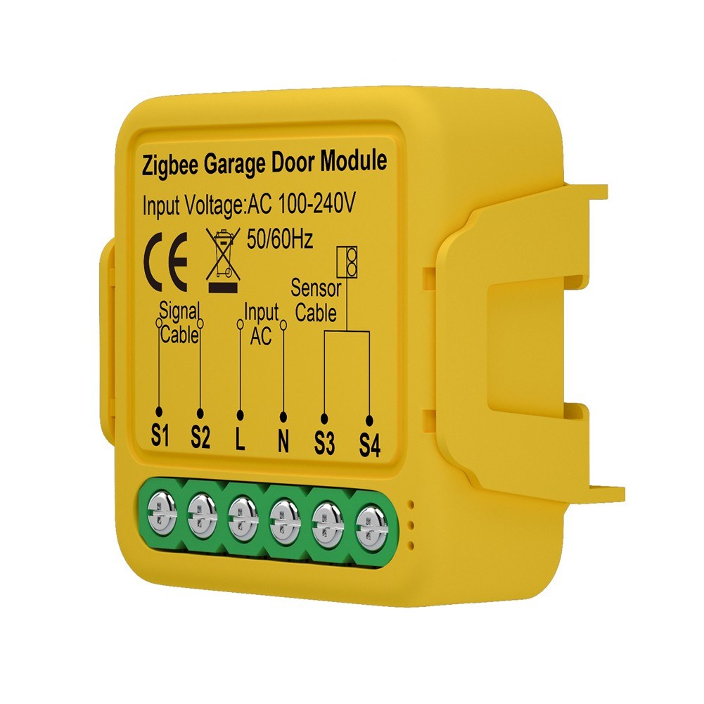 Tuya ZigBee Smart Garage Door Opener Module, Mobile App & Voice Control Compatible with Alexa and Google Home