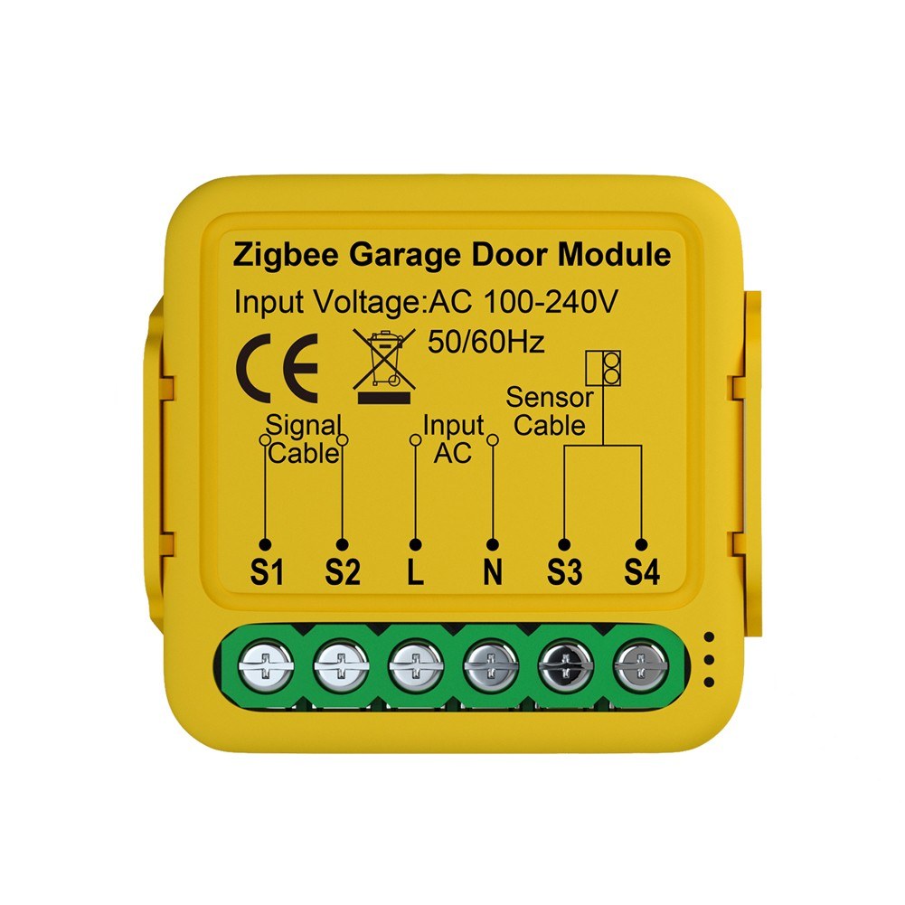 Tuya ZigBee Smart Garage Door Opener Module, Mobile App & Voice Control Compatible with Alexa and Google Home