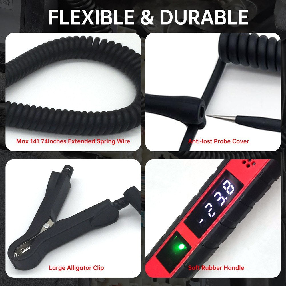 NS-870 Digital Auto Power Test Pen 4-75V DC Voltage Tester for Car Wiring & Troubleshooting