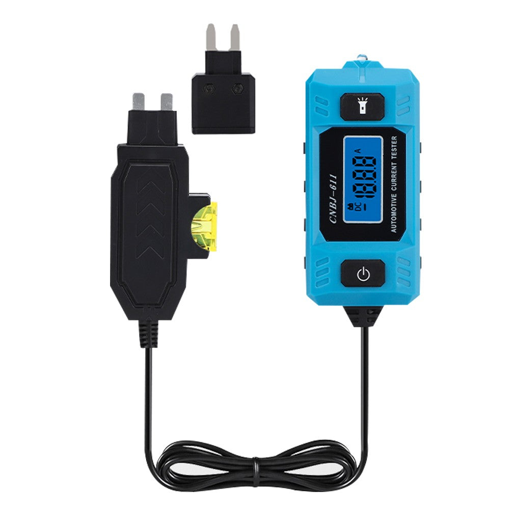 Automotive Fuse Current Tester & Car Leakage Analyzer with Blue Backlight LCD Display & Front Illumination - CNBJ-611
