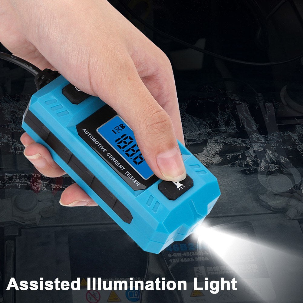 Automotive Fuse Current Tester & Car Leakage Analyzer with Blue Backlight LCD Display & Front Illumination - CNBJ-611