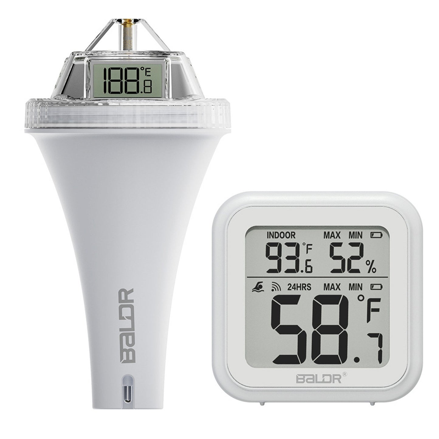 Digital Floating Pool Thermometer: Wireless Water Temperature Gauge for Pool, Hot Tub, Fish Tank