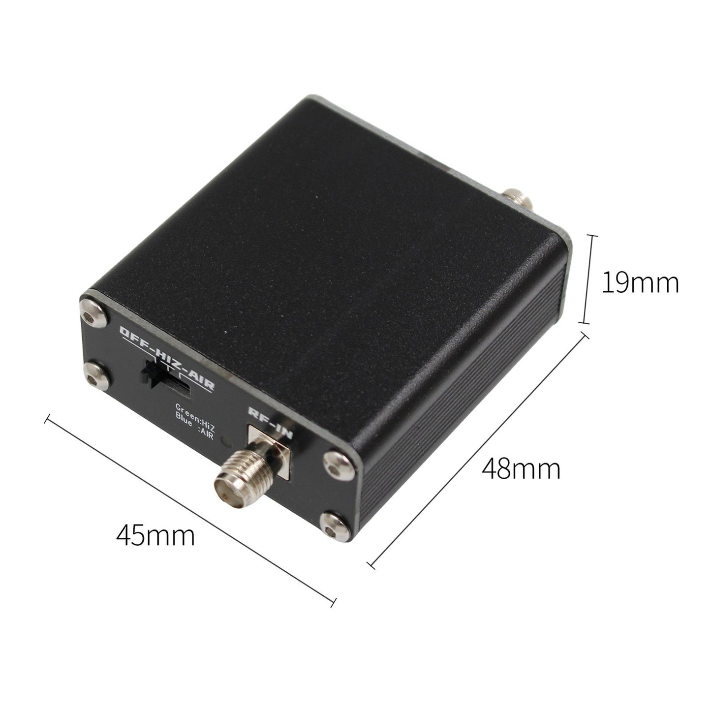 Portable 2-in-1 Aviation to Shortwave Converter & High-Impedance Amplifier, 118-138MHz | USB-C Charging for Travel Radio Listening
