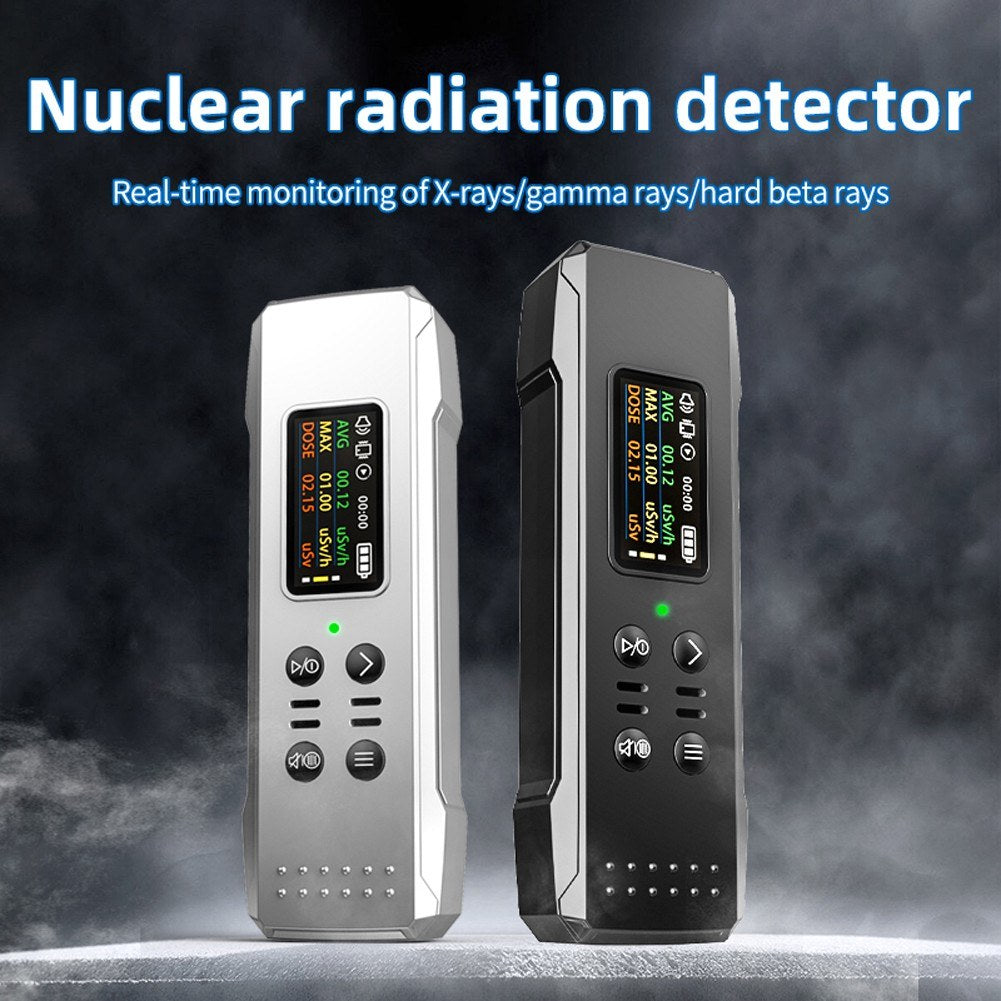 Handheld Geiger Counter Nuclear Radiation Detector - 0.96 TFT Display for X-rays, Gamma & Beta Rays, Real-time Dose Alarm