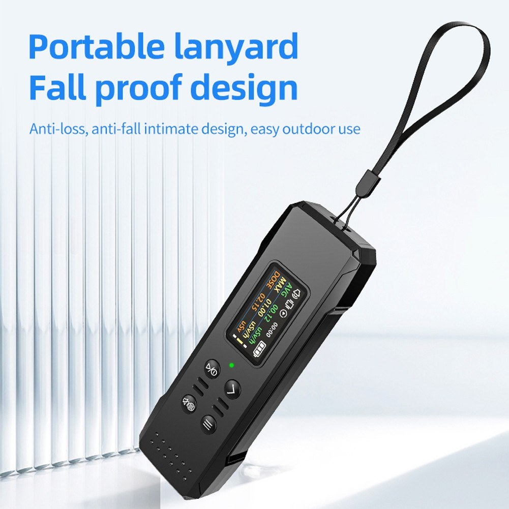 Handheld Geiger Counter Nuclear Radiation Detector - 0.96 TFT Display for X-rays, Gamma & Beta Rays, Real-time Dose Alarm