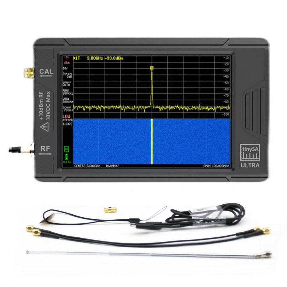 Handheld tinySA Spectrum Analyzer 100k-5.3GHz, High Frequency Signal Generator with Built-in LNA & TFT Touchscreen, PC Connection Support