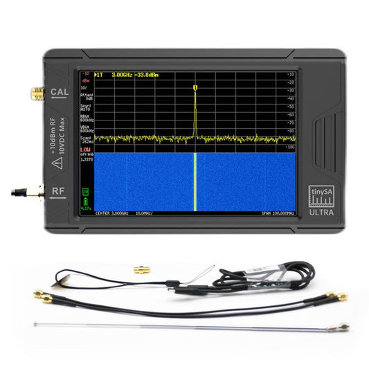 Handheld tinySA Spectrum Analyzer 100k-5.3GHz, High Frequency Signal Generator with Built-in LNA & TFT Touchscreen, PC Connection Support