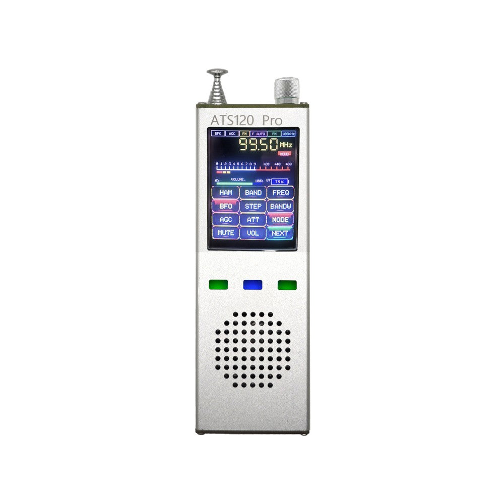 ATS120pro Full Band FM/AM/SSB SDR Radio Receiver with Digital Decoder and Touchscreen Display