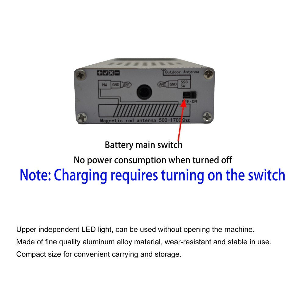 ATS120pro Full Band FM/AM/SSB SDR Radio Receiver with Digital Decoder and Touchscreen Display