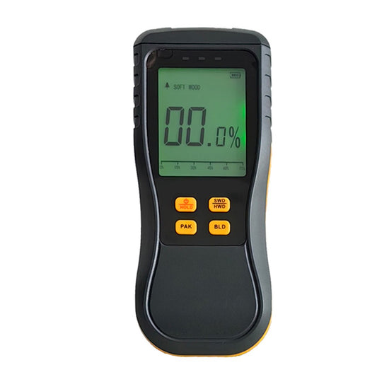 Digital LCD Wood Moisture Meter with LED Backlight, 4 Modes for Wood & Building Materials