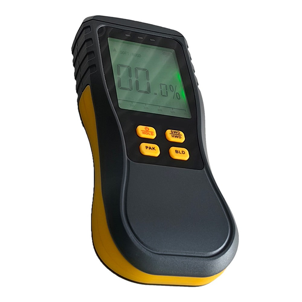 Digital LCD Wood Moisture Meter with LED Backlight, 4 Modes for Wood & Building Materials
