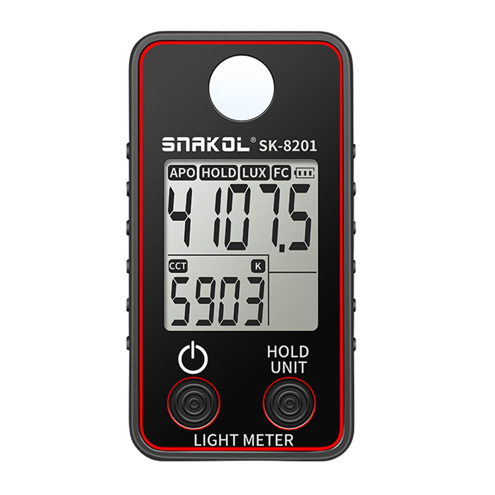 High Precision LED Illuminance Meter - 0.5-300000 LUX Photographic Light Tester